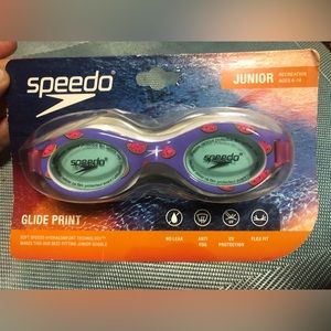 Speedo Jr Glide Print Goggle - Purple Dream